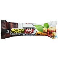 Power Pro, Батончик 36%, цілісний горіх + йогурт, 60 г - 1/20 (103700), фото