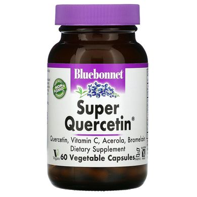 Bluebonnet Nutrition, Super Quercetin, 60 рослинних капсул (BLB-00552), фото