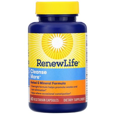 Renew Life, Cleanse More, 60 растительных капсул (REN-53440), фото