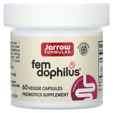 Jarrow Formulas, Fem Dophilus, добавка для жінок, 60 рослинних капсул (JRW-03042), фото