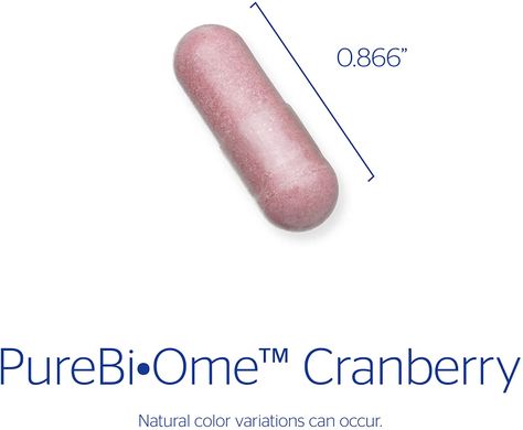 Клюква (смесь пробиотиков), PureBi•Ome Cranberry, Pure Encapsulations, фирменная, 60 капсул (PE-01546), фото
