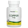 Nature's Plus, мідь, 3 мг, 90 таблеток (NAP-03430)
