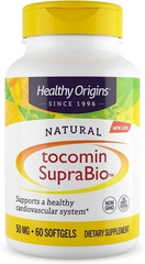 Healthy Origins, Tocomin SupraBio, Токотрієнол червоної пальмової олії повного спектру дії, 50 мг, 60 гелевих капсул (HOG-16475), фото