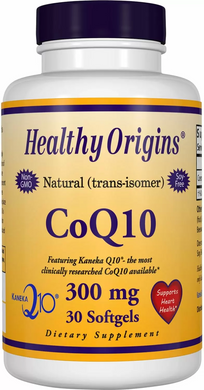 Коензим Q10, CoQ10 (Kaneka Q10), Healthy Origins, 300 мг, 30 гелевих капсул (HOG-35020), фото