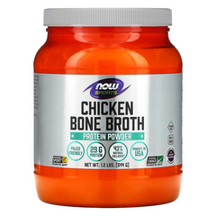 NOW Foods, Sports, протеиновый порошок из куриного костного бульона, 544 г (NOW-01962), фото