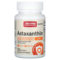 Jarrow Formulas, Астаксантин, 12 мг, 30 мягких желатиновых капсул (JRW-20041), фото