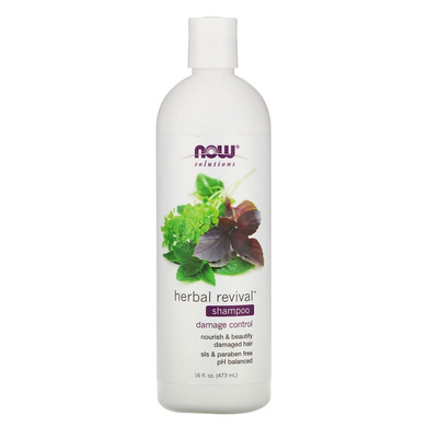 Шампунь для волосся (трав'яний), Shampoo, Now Foods, Solutions, 473 г, (NOW-08210), фото