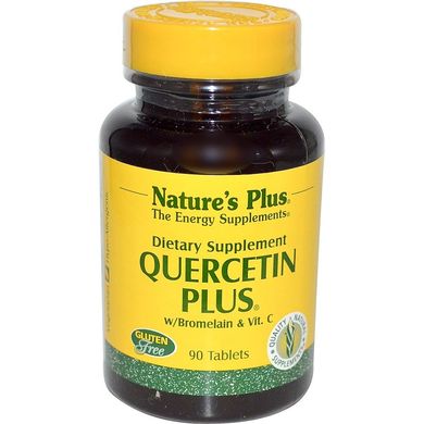 Nature's Plus, кверцетин плюс, 90 таблеток (NAP-02564), фото