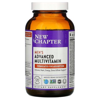 New Chapter, покращений мультивітамінний комплекс для чоловіків, 120 вегетаріанських таблеток (NCR-00324), фото