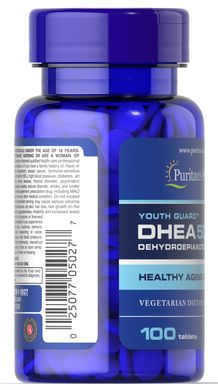 ДГЭА, Дегидроэпиандростерон, DHEA, Puritan's Pride, 50 мг, 100 таблеток (PTP-05027), фото