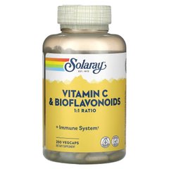 Solaray, Витамин C и биофлавоноиды, соотношение 1: 1, 100 растительных капсул (SOR-04433), фото
