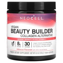 NeoCell, Vegan Beauty Builder, альтернативный коллаген, порошок из гибискуса, 240 г (NEL-13274), фото