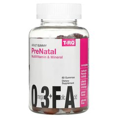 T-RQ, Жувальні мармеладки для дорослих, мультивітаміни та мінерали для вагітних, вишня, лимон та апельсин, 60 жувальних таблеток (QRT-00181), фото
