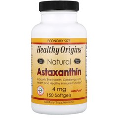 Healthy Origins, Астаксантин, 4 мг, 150 желатиновых капсул (HOG-84916), фото