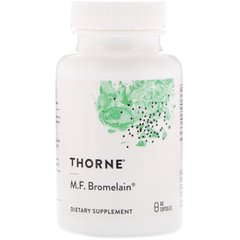 Thorne Research, Бромелайн M.F., 1 мг, 60 растительных капсул (THR-31502), фото