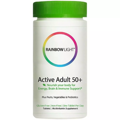 Мультивітаміни Для Дорослих, Active Adult 50+, Rainbow Light, 50 таблеток (RLT-30111), фото