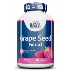 Haya Labs, Екстракт виноградної кісточки, Grapeseed Extract, 100 мг, 120 капсул (820204), фото