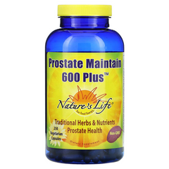 Nature's Life, Prostate Maintain 600 Plus, 250 вегетарианских капсул (NLI-00616), фото