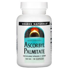 Source Naturals, аскорбіл пальмітат, 500 мг, 90 капсул (SNS-01616), фото