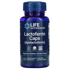 Life Extension, Лактоферрин в капсулах, 60 капсул (LEX-16816), фото