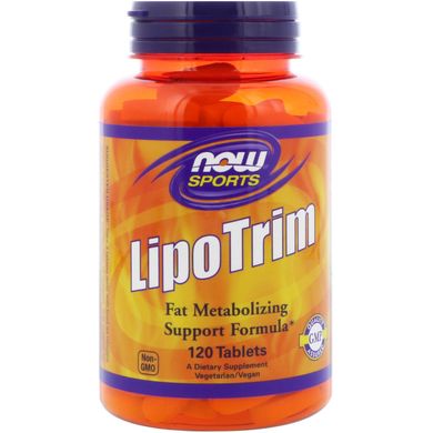 Ліпотропних фактор, Lipo Trim, Now Foods, Sports, 120 табл., (NOW-02105), фото