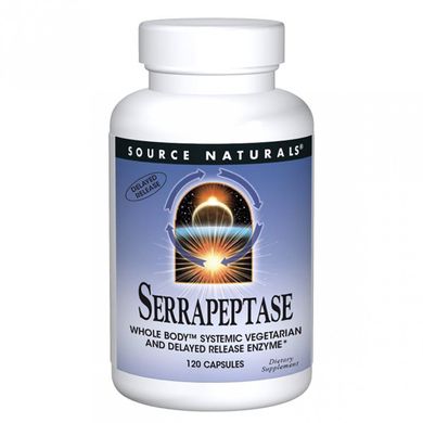 Серрапептаза, Source Naturals, 30 гелевих капсул (SNS-01948), фото