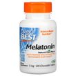 Doctor's Best, мелатонін, натуральна м'ята, 5 мг, 120 жувальних таблеток (DRB-00407)