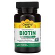 Country Life, Высокоэффективный биотин, 5 мг (5000 мкг), 120 вегетарианских капсул (CLF-06506)