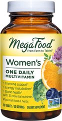 MegaFood, Women's One Daily, мультивітаміни для жінок, 30 таблеток (MGF-10103), фото