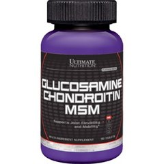 Ultimate Nutrition, Глюкозамин & Хондроитин + MSM, 90 таблеток (104703), фото
