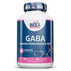 Haya Labs, GABA, 500 мг, 100 капсул (820198), фото