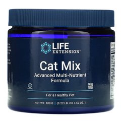 Life Extension, Cat Mix, усовершенствованное универсальное средство для котов с питательными веществами, 100 г (LEX-19321), фото