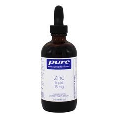 Цинк в жидкой форме, Zinc liquid, Pure Encapsulations, 15 мг, 120 мл (PE-01260), фото