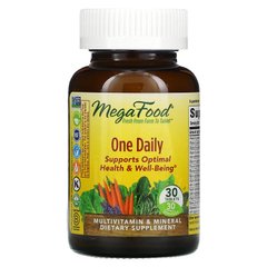 MegaFood, One Daily, витамины для приема один раз в день, 30 таблеток (MGF-10150), фото