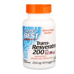 Ресвератрол, Doctor's Best, 200 мг, 60 капсул (DRB-00211), фото
