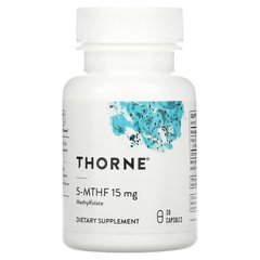Thorne Research, 5-метилтетрагидрофолат, 5-MTHF, 15 мг, 30 капсул (THR-00662), фото