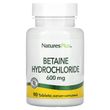 NaturesPlus, Бетаїн гідрохлорид (Betaine Hydrochloride), 600 мг, 90 таблеток (NAP-04370)