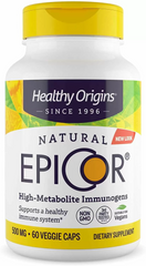 Healthy Origins, EpiCor, 500 мг, 60 вегетаріанських капсул (HOG-57885), фото