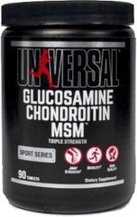 Universal Nutrition, Глюкозамин, хондроитин + МСМ, 90 таблеток (UNN-04601), фото