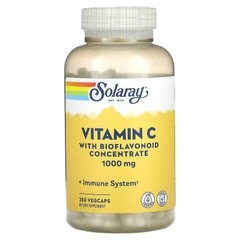 Solaray, Вітамін C з концентратом біофлавоноїдів, 1000 мг, 250 рослинних капсул (SOR-04441), фото