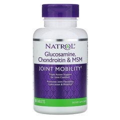 Natrol, Глюкозамин, хондроитин и метилсульфонилметан, 90 таблеток (NTL-00228), фото
