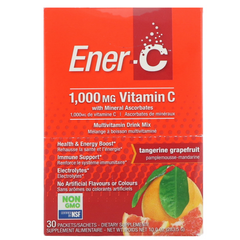 Ener-C, Вітамін C, суміш для приготування мультивітамінного напою зі смаком мандарину та грейпфруту, 1000 мг, 30 пакетиків (ENR-00103), фото