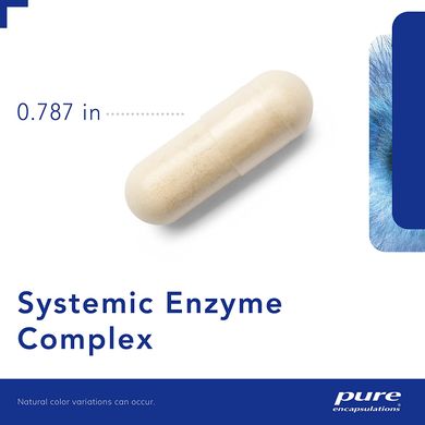 Ферменты, комплекс, суставы, ткани и мышцы, Systemic Enzyme Complex, Pure Encapsulations, 180 капсул (PE-00862), фото