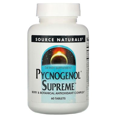 Source Naturals, Pycnogenol Supreme, 60 таблеток (SNS-02220), фото