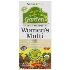 NaturesPlus, Source of Life Garden, Мультивітаміни для жінок, 90 веганських пігулок (NAP-30743), фото