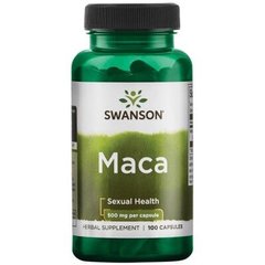 Мака, Maca, Swanson, 500 мг, 100 капсул (SWV-01961), фото