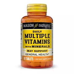 Mason Natural, Мультивитамины и минералы на каждый день, 60 таблеток (MAV-09555), фото