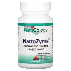 Nutricology, NattoZyme, 100 мг, 60 мягких таблеток (ARG-55370), фото