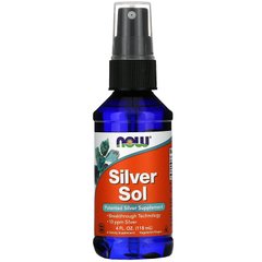 Now Foods, Silver Sol, серебряная вода, 118 мл (NOW-01407), фото