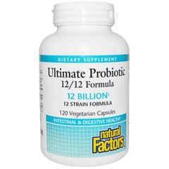 Пробиотики (Ultimate Probiotic), Natural Factors, 120 капсул (NFS-01848), фото